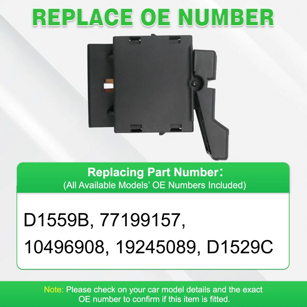 D1559B لجي إم سي C1500 سييرا SLE 1990-1994 لسيارة شيفروليه بليزر شيان 1992-1993 مفتاح التحكم في المصباح 77199157 #5