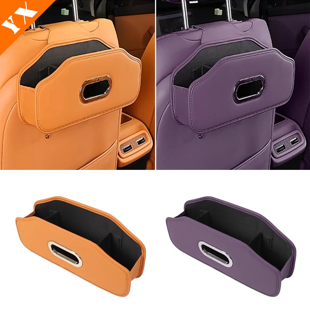 2024-2026 For Leapmotor C10 Accessories Primary Color Car Backrest Tissue Box, Car Seat Storage Box, Seat Hook Storage Box