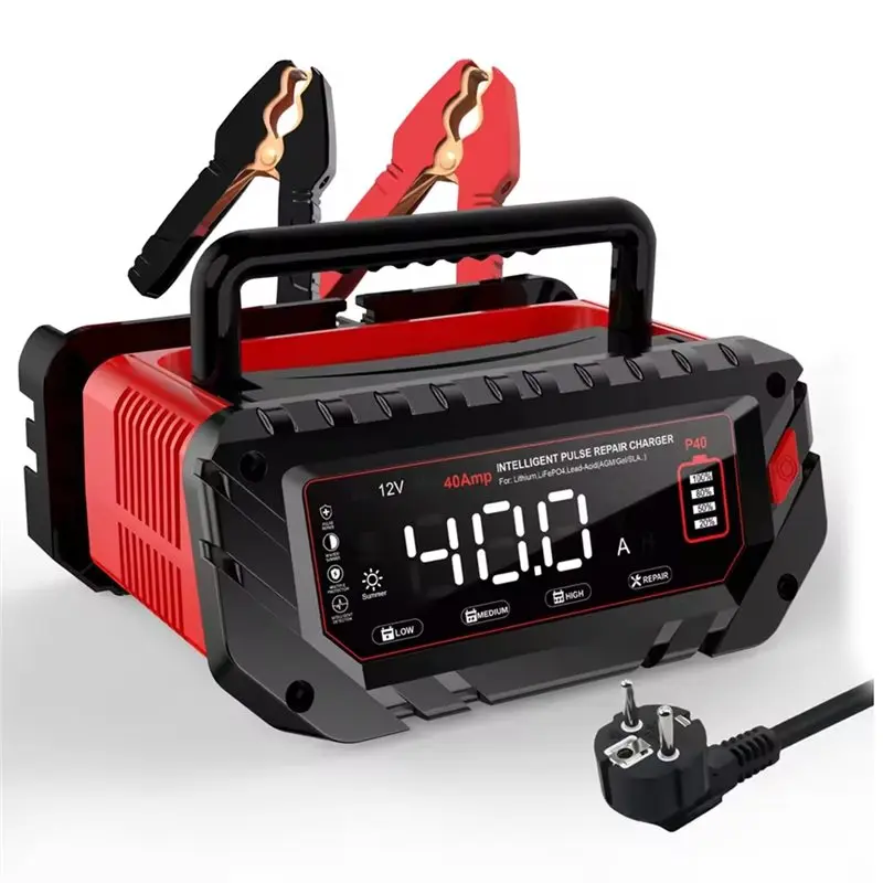 

Classic-Smart Battery 480W 6V/12V 24V 40A With Desulfation Function For Lithium Lifepo4 Lead-Acid Batteries EU Plug