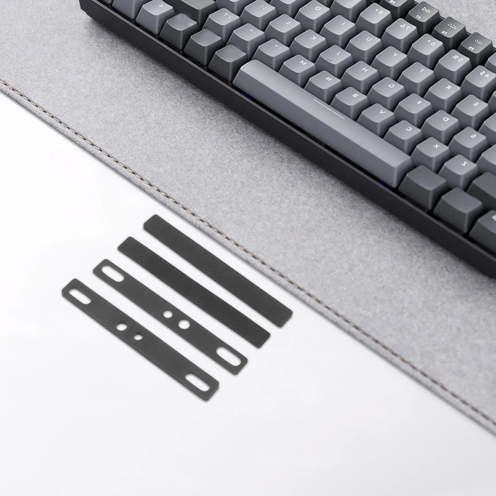 4Pcs Keyboard Noise Absorber Pad Acoustic Foam Mechanical Keyboard Space Bar Sound Dampening Cushion for Typing Gaming