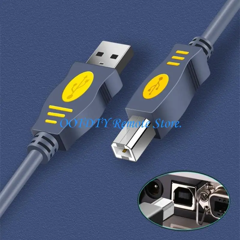  USB2.0 to Type B Highly Speed Cable for Printers and Externals Hard Drive with Easy Plugs and Play Functionality