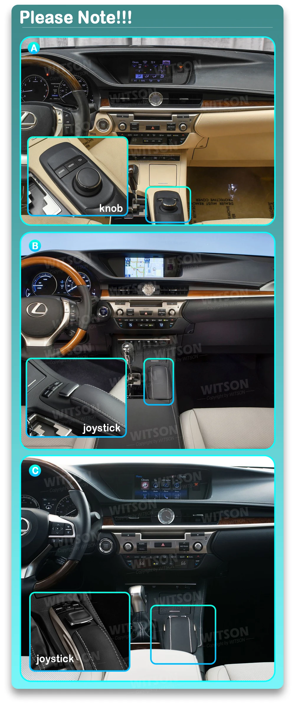 Car Radio Player GPS 10.25'' CarPlay Build-In 360 Camera Chip For Lexus EX 300h 350 2013-2017 Left Hand Driver