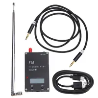 2000M 0.5W 500mW FM Transmitter Frequency LCD Display Stereo Digital 76-108MHz Adjustable Frequency FM Transmitter for FM Radio