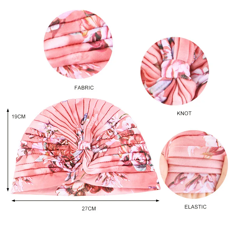New Women Soft Floral Print Turban Muslim Islamic Inner Hijab Caps Twisted Arab wrap Head Wraps Bandanas Hair Loss Headscarf