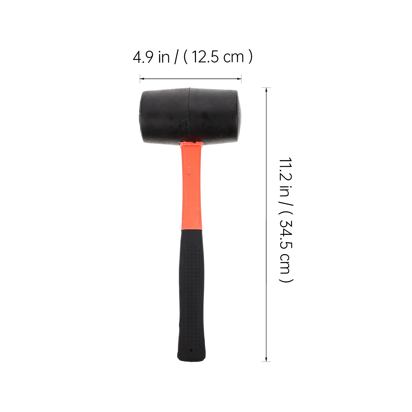 

1Pcs High-Quality Fiber Handle Rubber Mallet Hammer Stable Connection Shock-Resistant Comfortable Grip for Crafts