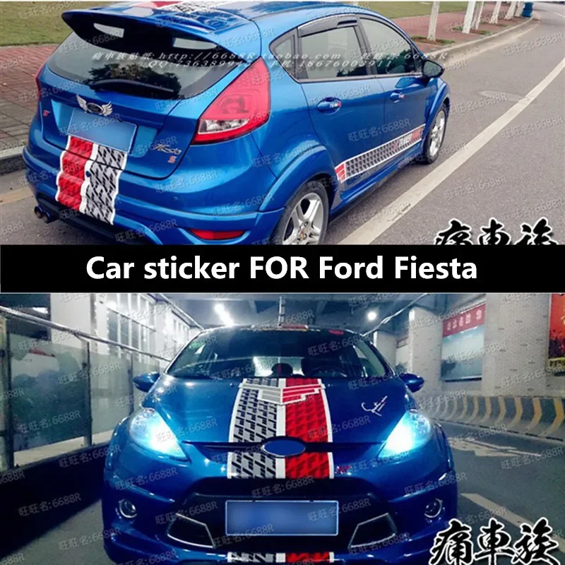 

Car Vinyl Decals Body Sticker ForFOR Ford Fiesta Focus exterior ST appearance Customized fashion decal film accessories