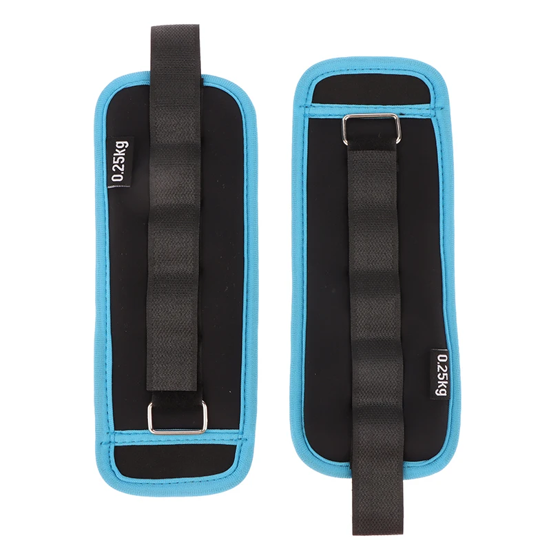 1Pair Adjustable Ankle Weights (0.25kg*2pcs) Neoprene Leg Arm Straps For Fitness Aerobics Physical Therapy For Women Men Kids