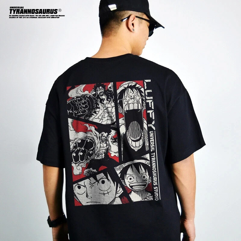 

One Piece Luffy Cosplay Anime Manga T-Shirt Shirt Vest Undershirt Cotton- Fried Street Models Original Restoration