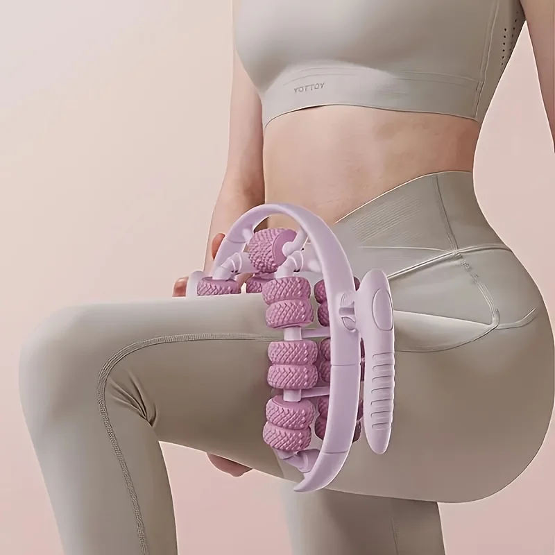26-wheel Yoga Massager Roller, Solid Color Yoga Massager, Suitable For Muscle Relaxation, Body Shaping