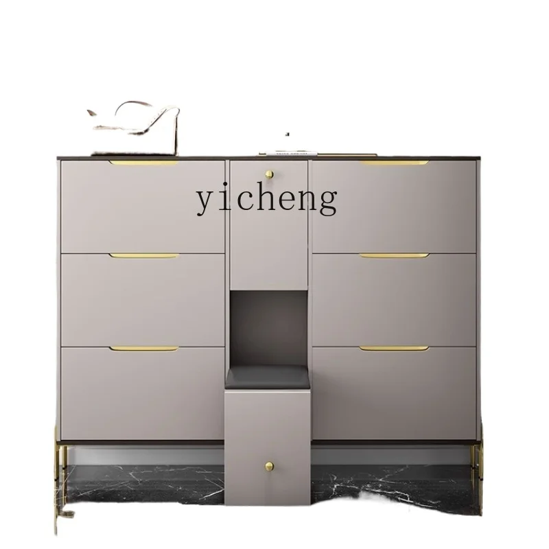 

Tqh Simple Modern Ultra-Thin Shoe Cabinet Home Doorway Small Apartment Extremely Narrow Popular Tilting Entrance Cabinet