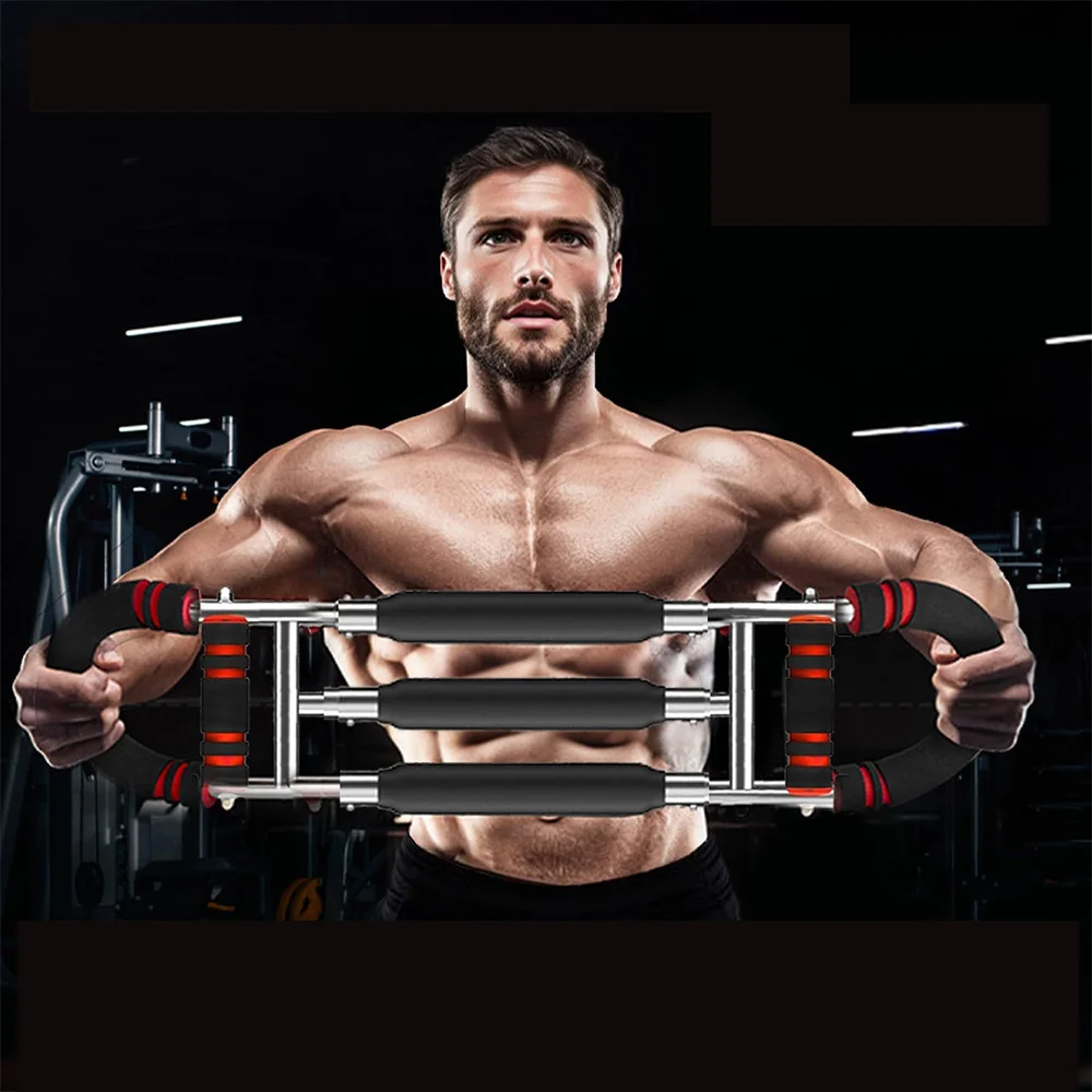 Appareil de fitness multifonctionnel en forme de U, résistance réglable, salle de sport portable pour la maison, pour la musculation de la poitrine, du dos, des bras, des jambes et du tronc, poignée ergonomique, équipement d'exercice léger, cadeau pratique pour les passionnés de fitness