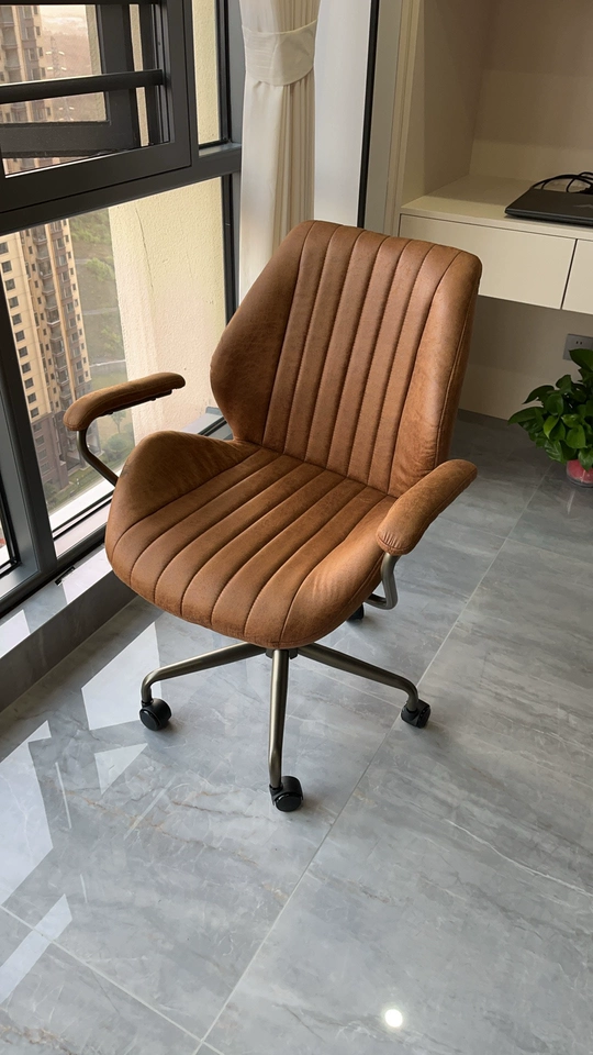 Ergonomic Office Chairs Vintage Study Desk Chair Comfortable Computer Task Seat for Long Sitting Swivel Chair for Home Office