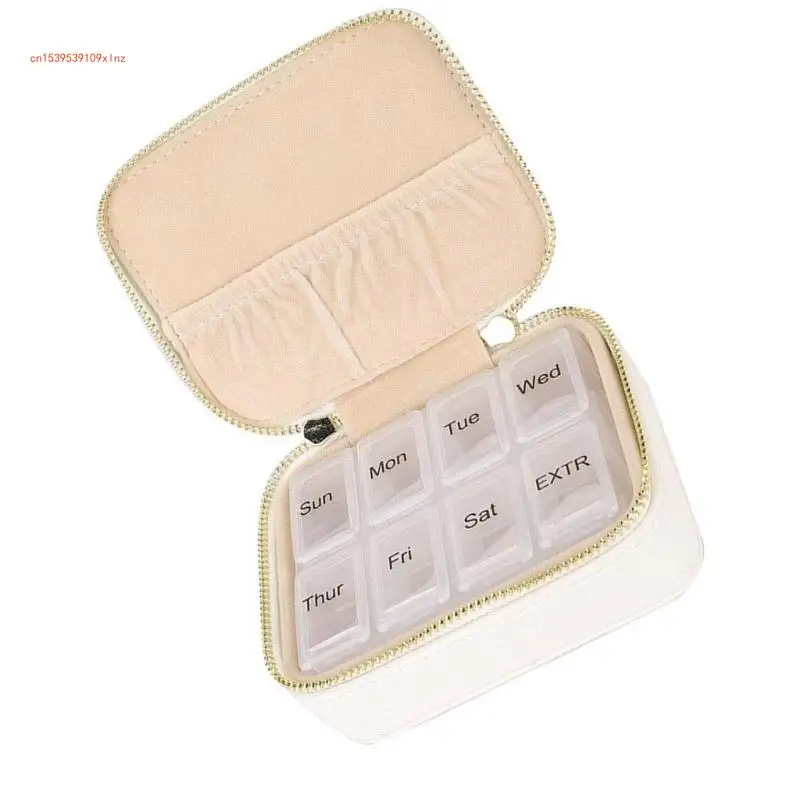 Travel Friendly Jewelry Storage Box Moisture Proof PU Case for Rings Earrings