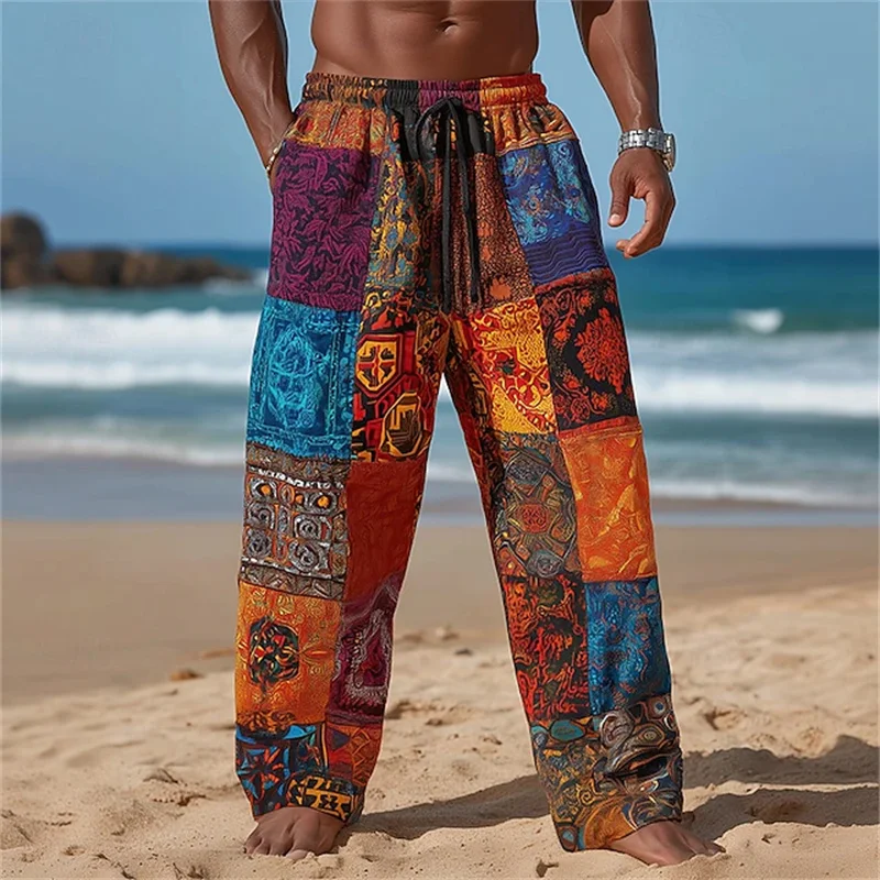 Pantalon large pour homme imprimé en 3D, de haute qualité, confortable et tendance, pantalon imprimé