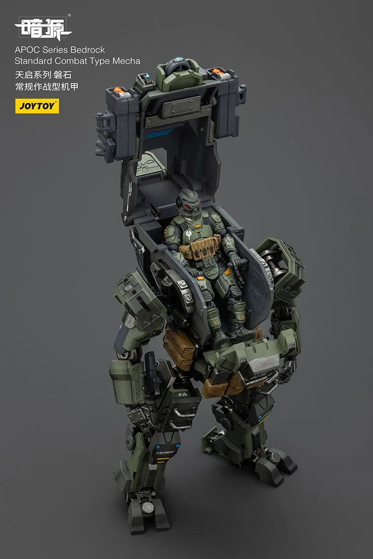 

JOYTOY APOC Series Dark Source Bedrock & Storm Tempestus Type Mecha Pilot Action Figures Doll Decoration Gift Model Collection