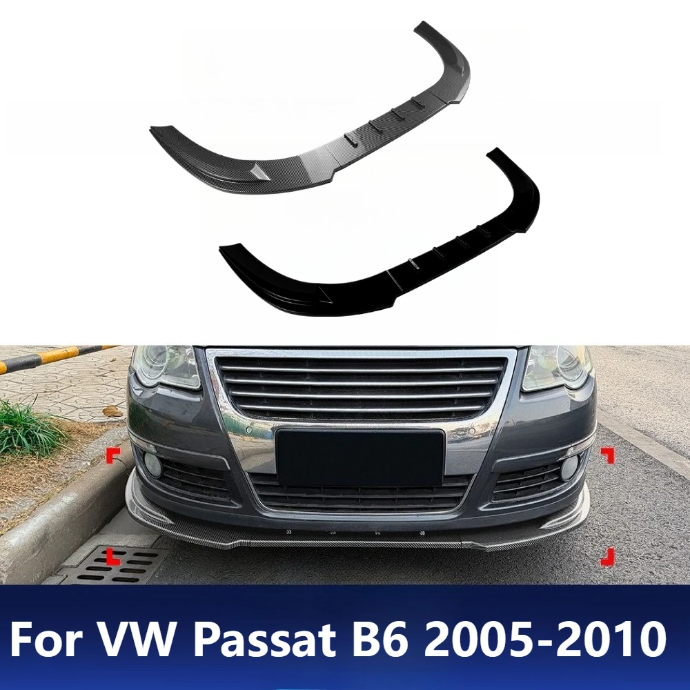 

For VW Passat B6 2005-2010 Standard Front Lip Spoiler Front Bumper Splitter Body Kit Exterior Styling Car Upgrade Accessories