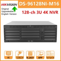 Hikvision 128-CH 3U 4K NVR 16-SATA 2-HDMI 2-VGA DS-96128NI-M16 Up to 128-ch Camera inputs Supports RAID Network Video Recorder