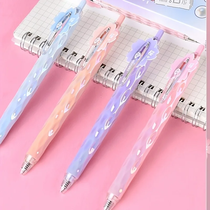 

3-Pack of Black Gel Pens with Laser Pen-Shaped Design, Random Colors, Retractable, Quick-Drying, Dual-Ballpoint, Suitable for Exam Practice