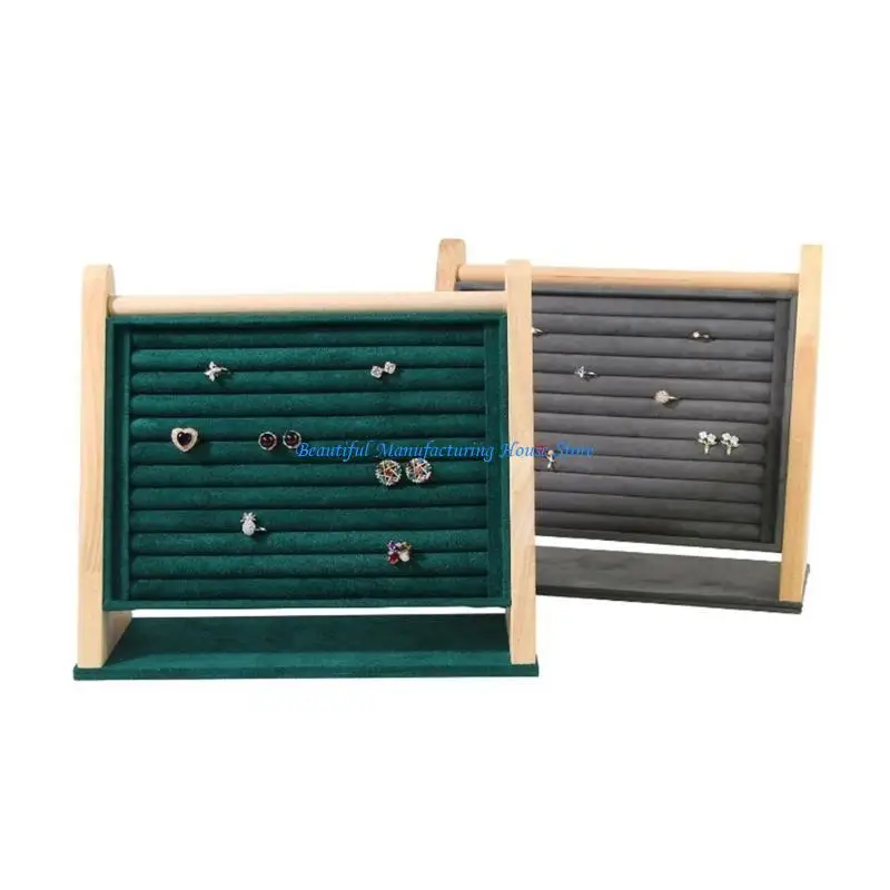 رف مجوهرات جذاب E56A، رف تنظيم فعال للأقراط والإكسسوارات #3