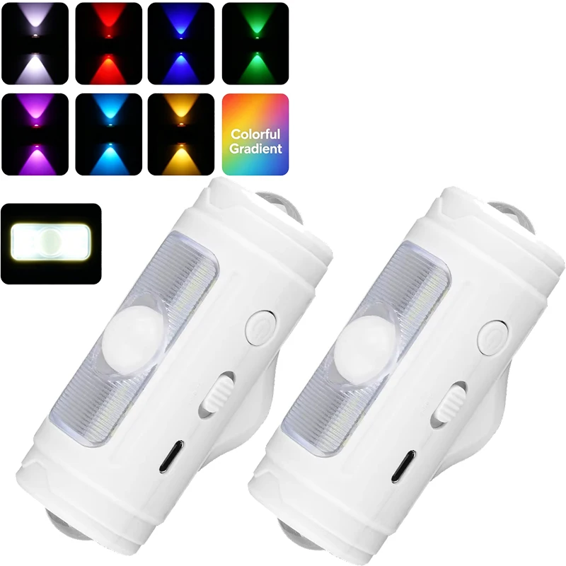 

Светодиодный ночник RGB с датчиком движения, настенный светильник, USB-перезаряжаемый, регулируемый, для помещений, магнитный, с диммером