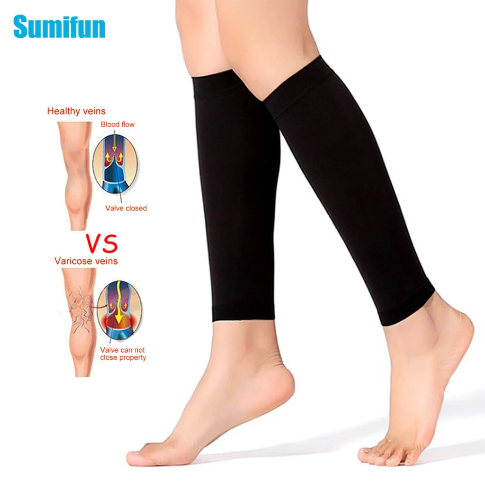 1 çift Varisli Damarlar Çorap Tedavisi Phlebitis Vaskülit Sıkıştırma Stok Varisli Bacak Ağrı kesici Nefes Esneklik Ince Çorap