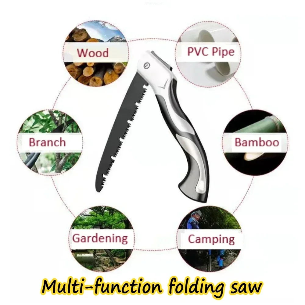 Ручной инструмент, многофункциональный нож для резки древесины, острый кемпинг, садовая пила, измельчитель деревьев, нож, ручные столярные инструменты, ножовка по дереву, руководство
