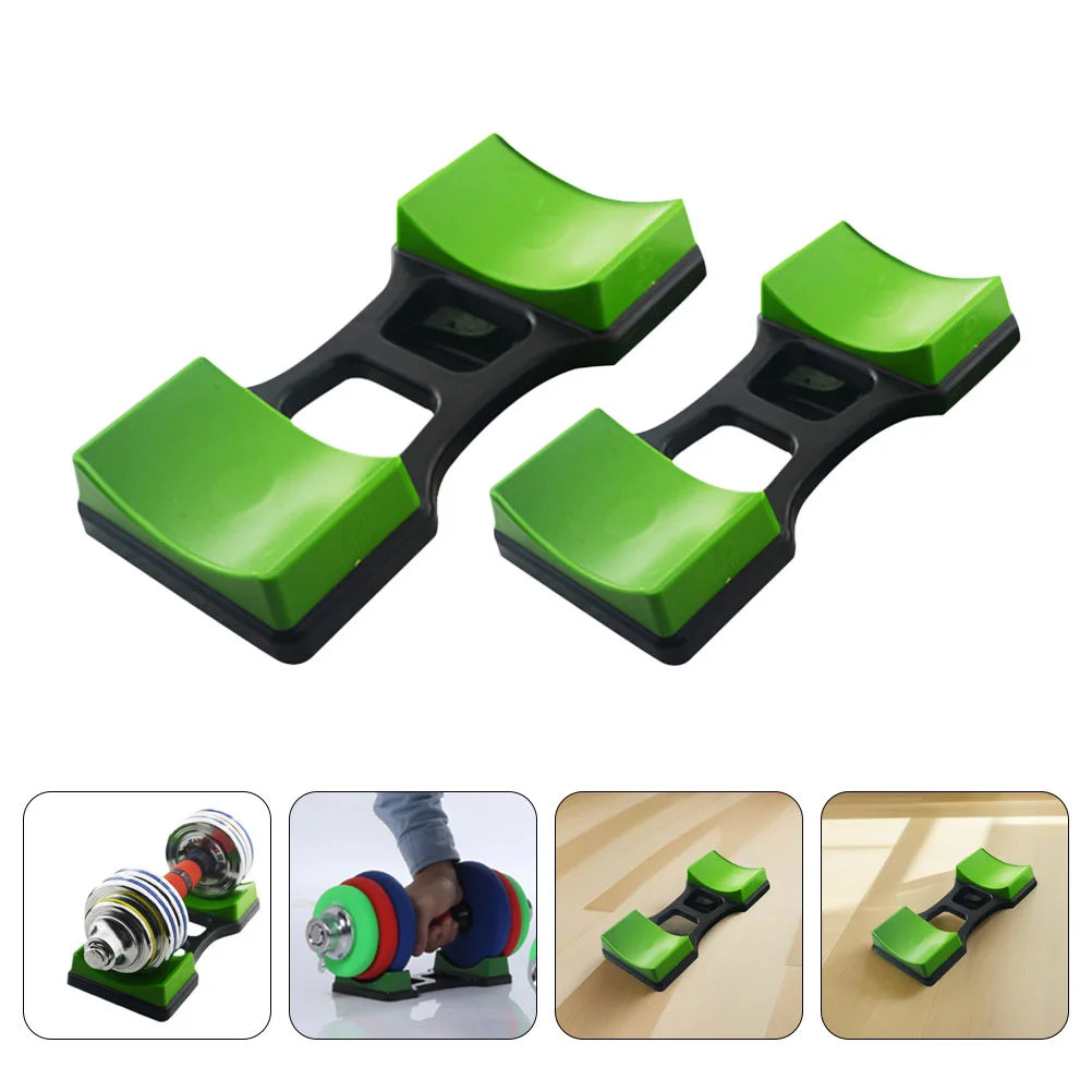 

2 Pcs Dumbbell Stand Weight Rack Storage Barbell Holder Floor Plastic Dumber for Heavy Weights