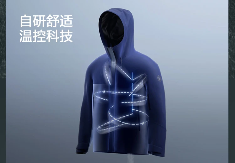 BOSIDENG 3‑In‑1 Outdoor Jacket 90 Goose Down 700+ Fill Power Detachable Liner Temperature Control Hooded Coat