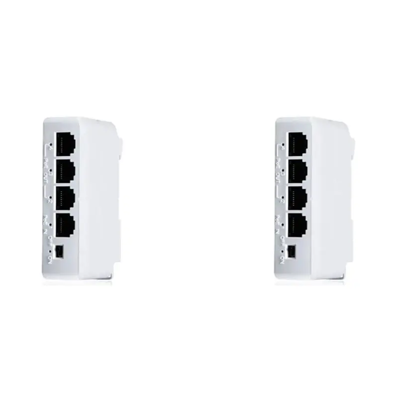 

Exquisite-2Pcs 4 Ports 1 To 3 Port Poe Extender Passive Cascadable IEEE802.3Af 100Mbs For IP Transmission Repeater Switch NVR IP