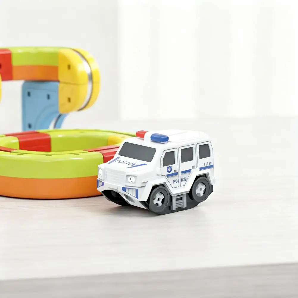 Electric Magnetic Car DIY Magic Railway Tracks High-Speed Off-road Vehicles Interactive Track Toys Accessories