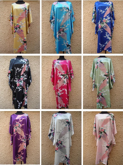 

Fashion Brand Robe Women's Summer Lounge Robe New Arrived Night Robe Home Dress Nightgown Large Loose Sleepwear Bathrobe Gown