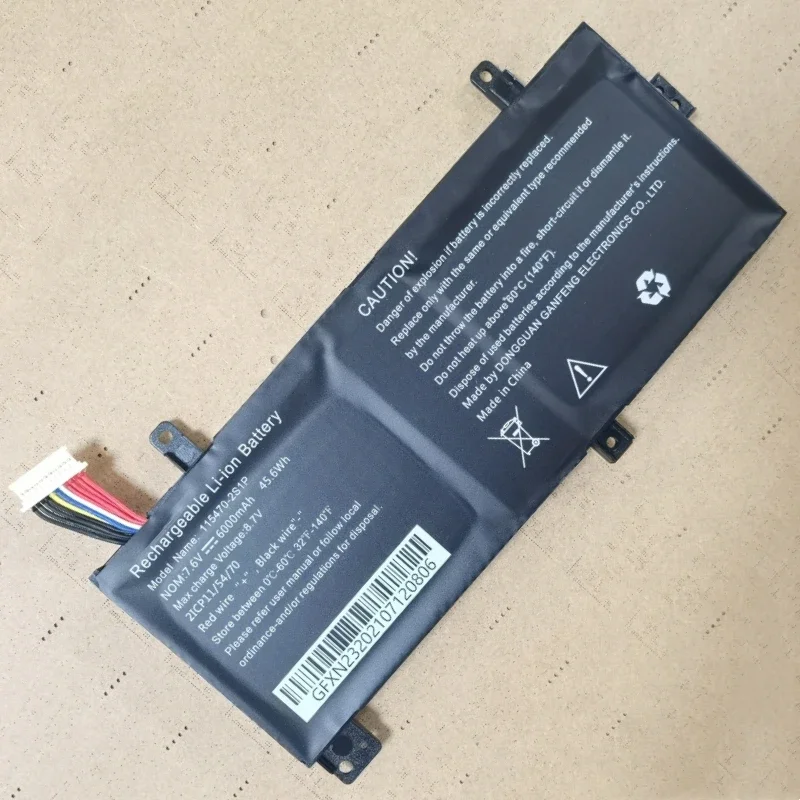 New 115470-2S1P Laptop Battery 7.6V 45.6Wh 6000mAh 11-pin 11-wire For 5059E2-2S1P-1 2ICP11/54/70 Computer Tablet PC