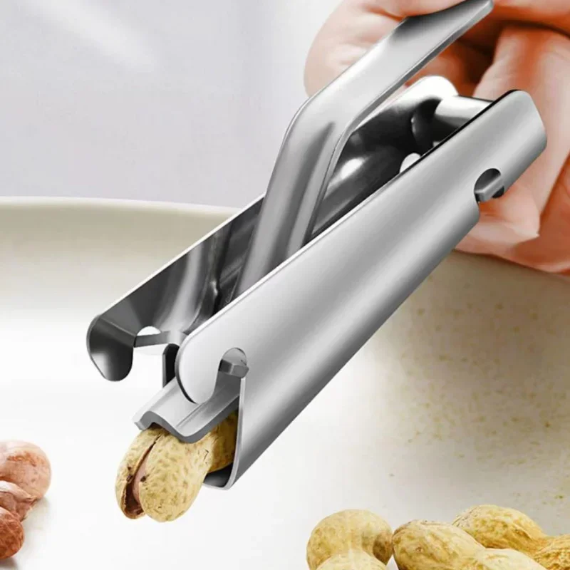 Stainless Steel Seed Peeler Tongs Melon Seed Opener Sunflower Seeds Peelers Walnut Plier Clamp for Household Kitchen Accessories