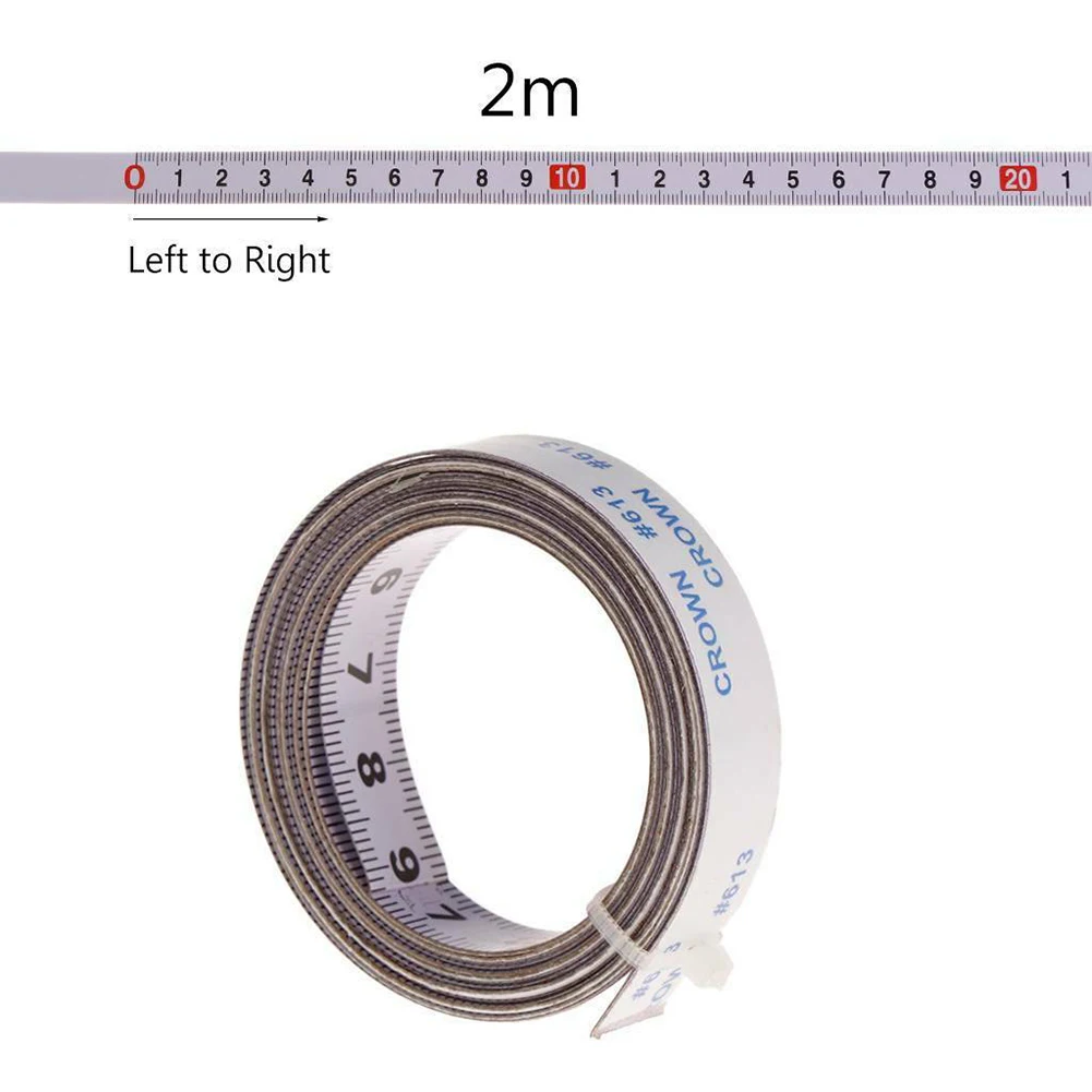 Imagem -05 - Mesa de Medida Autoadesiva Metro Mitra Métrica Fita Métrica Escala Régua Lados Ferramenta para Trabalhar Madeira Adesivo Metros