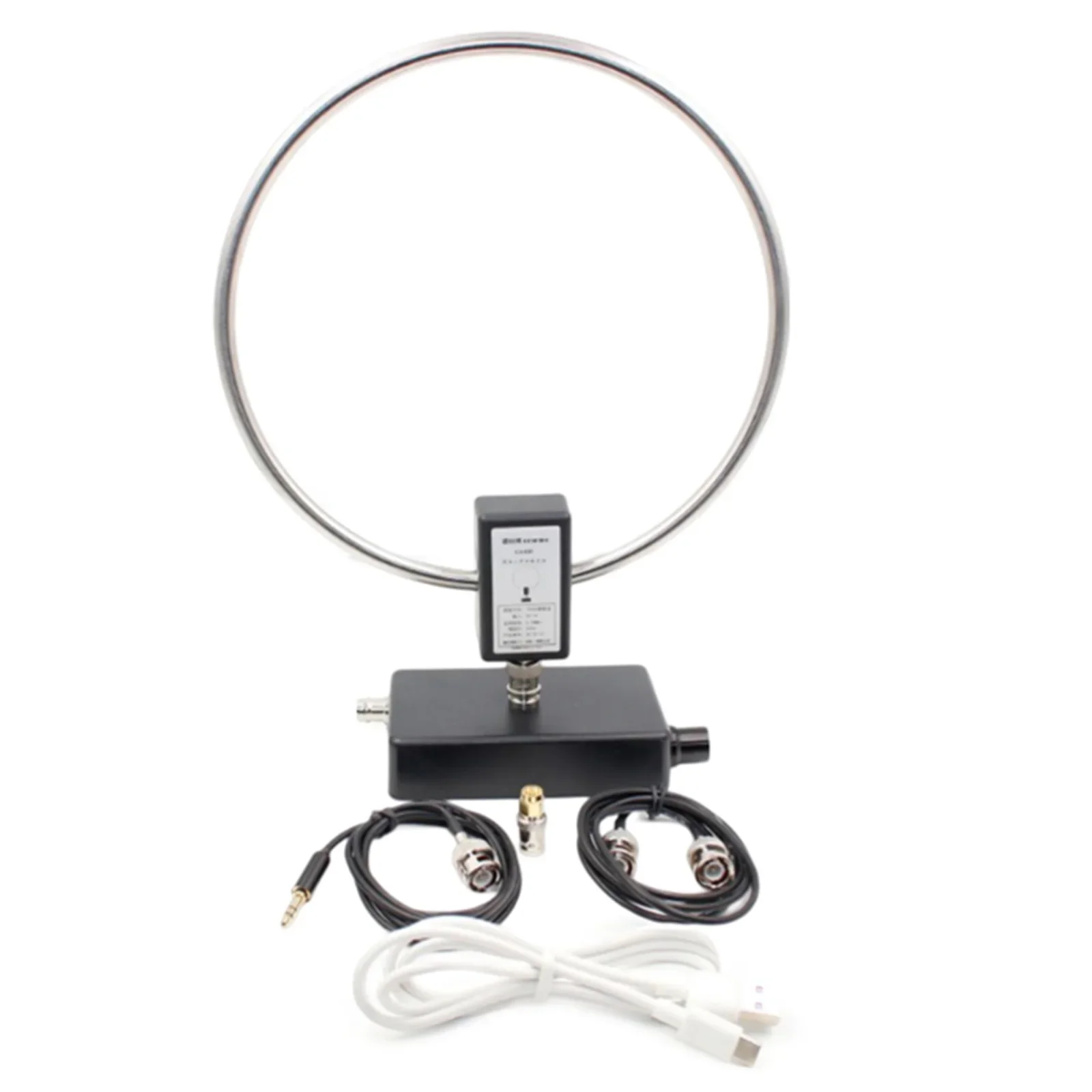 

For Indoor Short-wave Reception GA450 Loop Antenna Type-C Charging Port Directional Design Gain 20dbi Impedance 50ohm