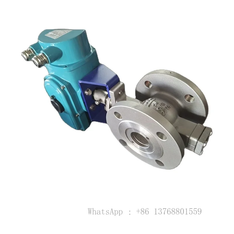 V Type DN10 3/8 Inch 2 Way 24V DC 5000PSI High Pressure 316 Stainless Steel Motorised Ball Valve