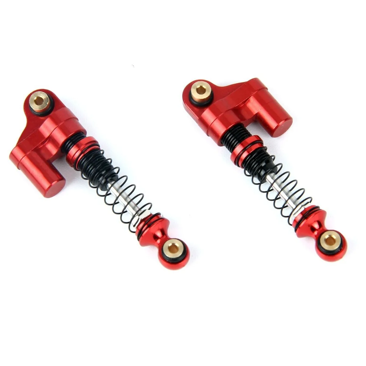 LCX Racing 1/24 RC Crawler Aluminum 37mm 2pcs Shock Absorber Suspension for Axial SCX24 Upgrades Parts Accessories