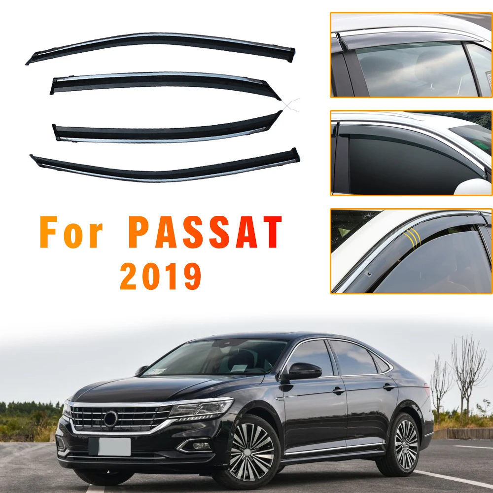 Weather Shield Window Sun Rain Visor Deflector Guard For Volkswagen Passat 2019 Awnings Car Styling Auto Accessories