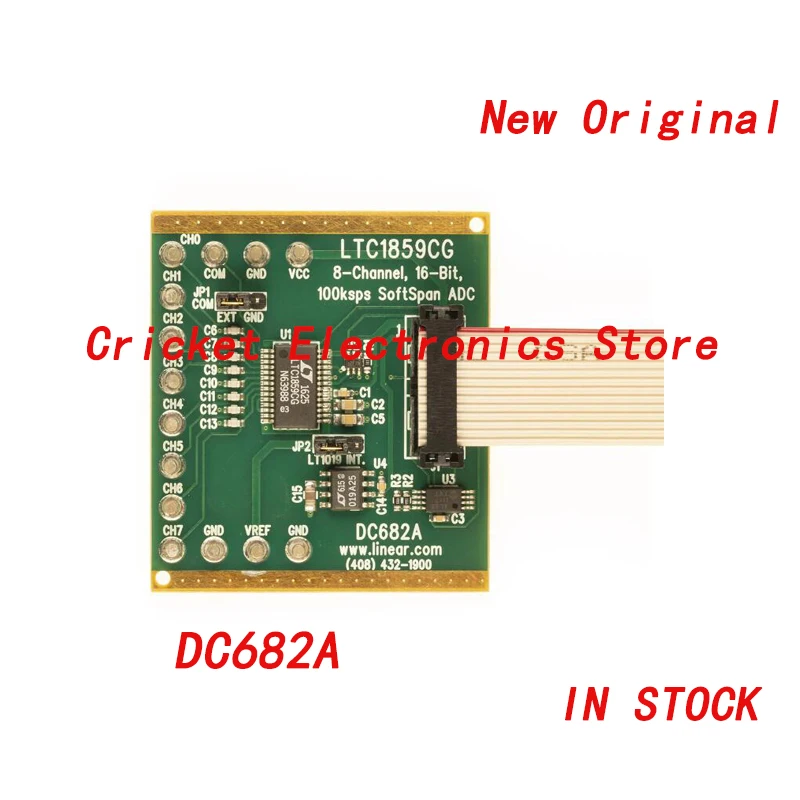 

DC682A LTC1859 SoftSpan 16 Bit 100k Samples per Second Analog to Digital Converter (ADC)