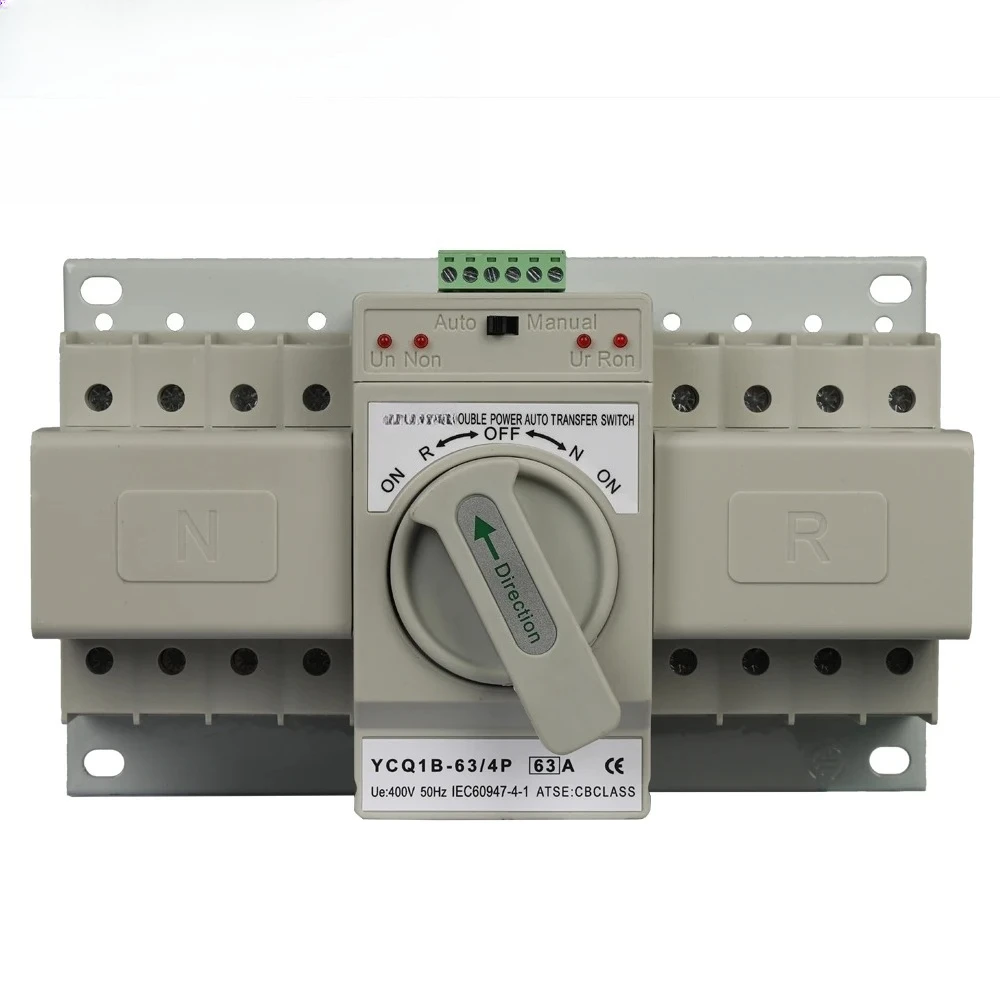 2P 63A ATS مفتاح نقل تلقائي 220 فولت، تبديل طاقة مزدوج لنظام الطاقة الاحتياطية للمنزل/المكتب #6