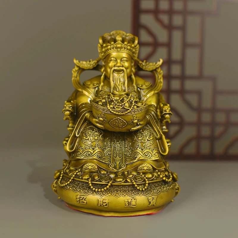 Brass Of Figurine, Buddha Statue Of The God Of , Wealth Brings Fortune Instantly, Home Decorative Craft Ornamen