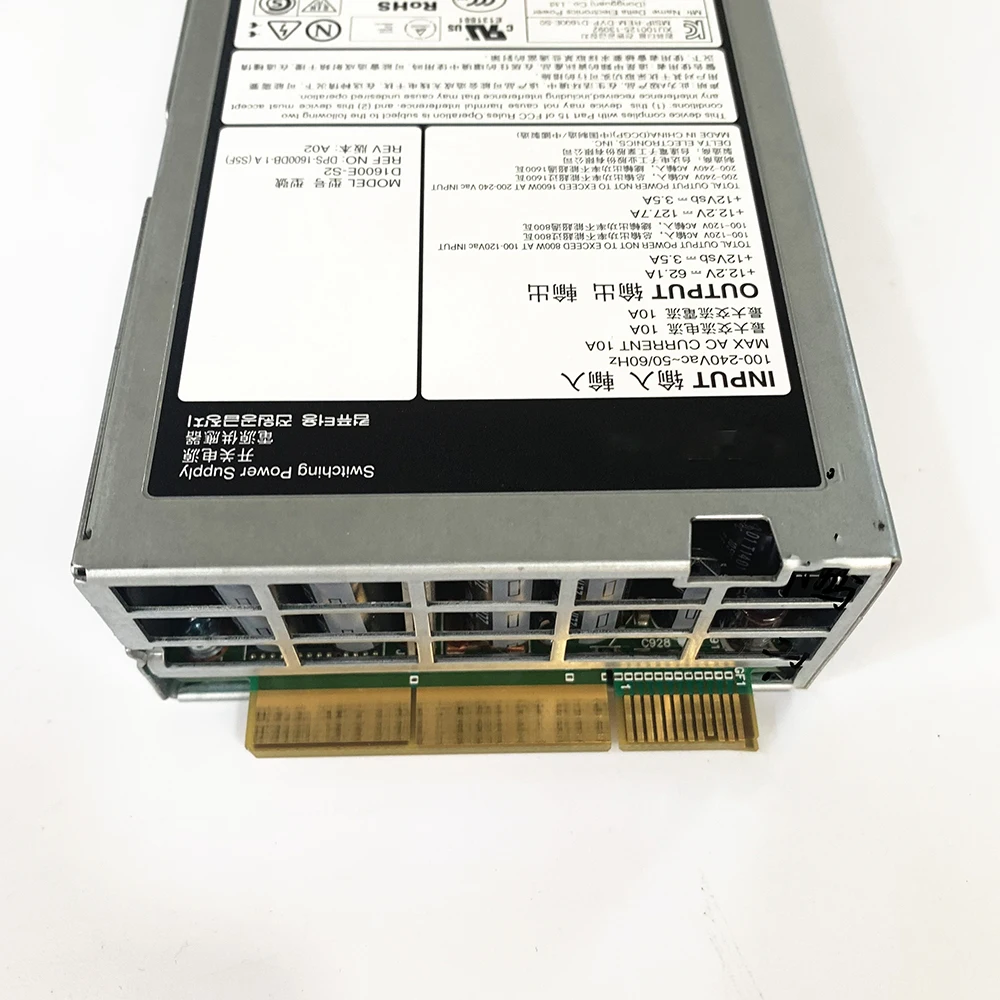 لخادم DELL مزود الطاقة 0DX1NN DX1NN 1600 واط D1600E-S2