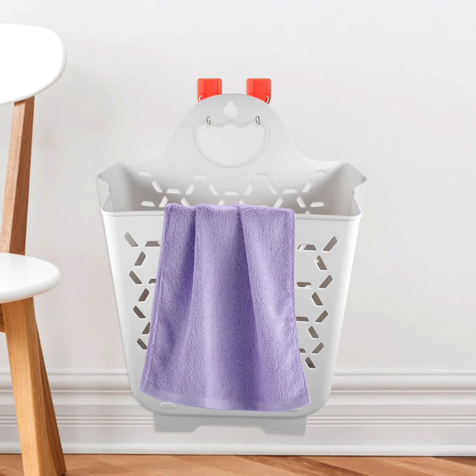 

Collapsible Laundry Basket Dirty Cloth Hamper Wall Baby Folding Foldable Mesh Hampers Container Clothes