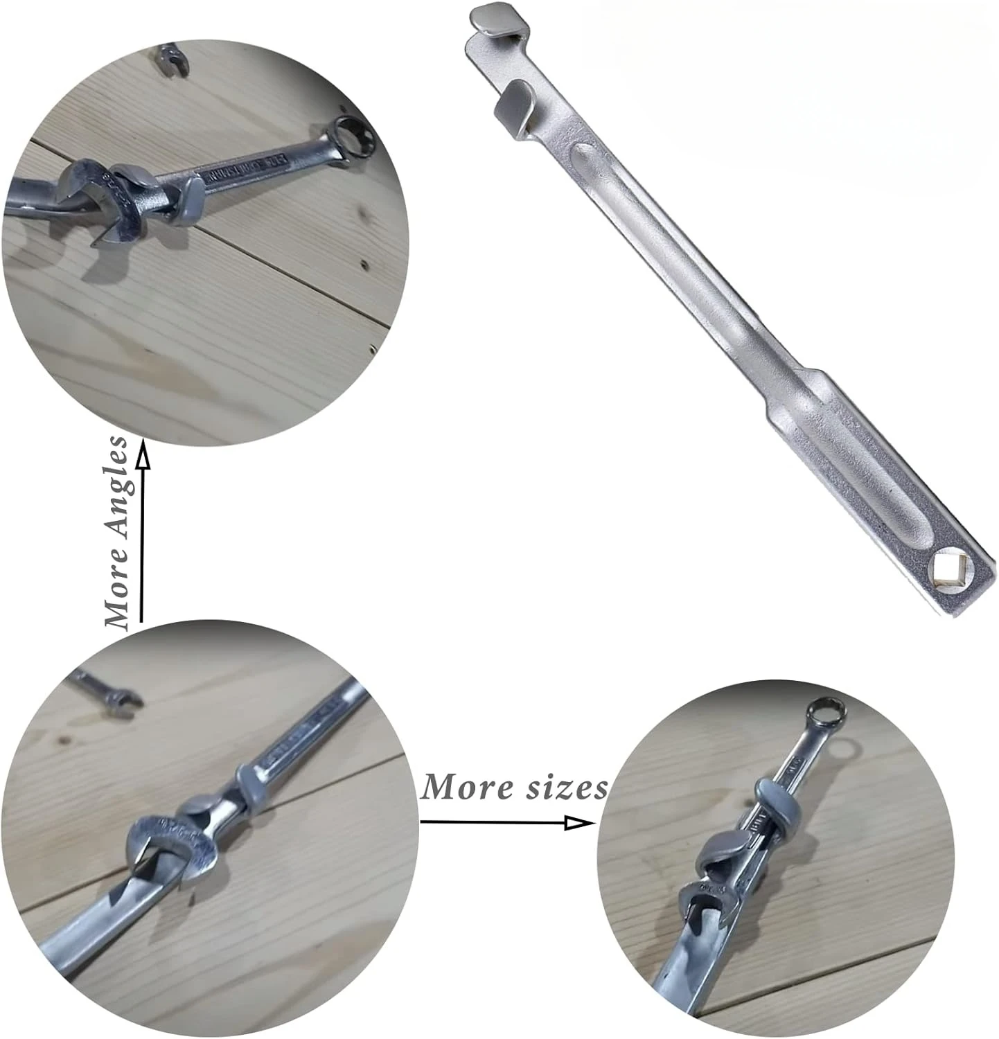 Wrench Extender Tool Bar 15 Inch Long Wrench Extension for Drive Click Torque Wrench for Mechanics Garage Tradesman