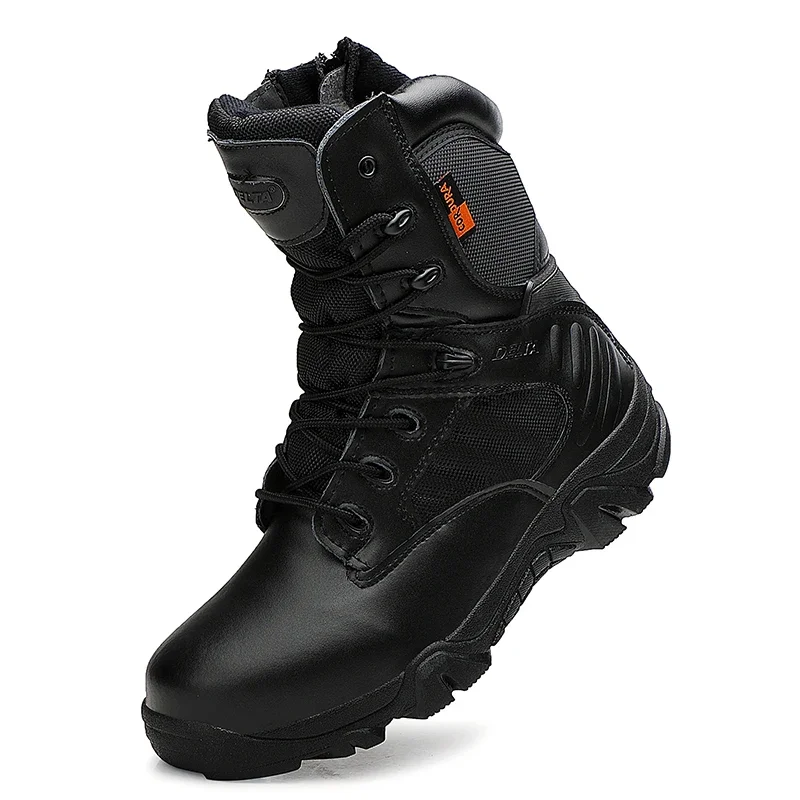 고품질 천연 가죽 소재의 새로운 남성용 오토바이 부츠, 하이탑 미끄럼 방지 하이킹 부츠, 하이킹 부츠, 아웃도어 사이클링 부츠