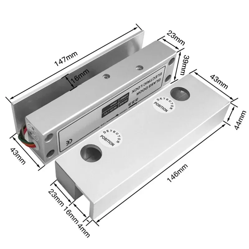 Электромагнитный замок Интеллектуальное электронное управление дверью Контроль доступа задержки обратной связи Электронный замок управления