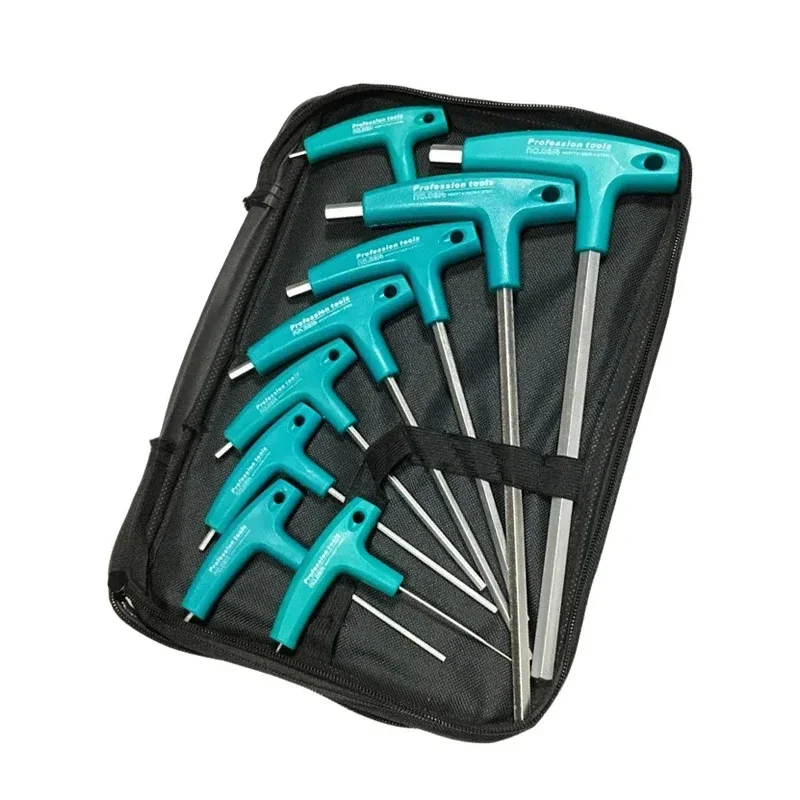 Allen Key Hex Wrench Set 6/9 PCS Flathead T-Handle Spanner Hexagon Screwdriver Hand Tools Auto Bike Motorycle Reapair Gadgets