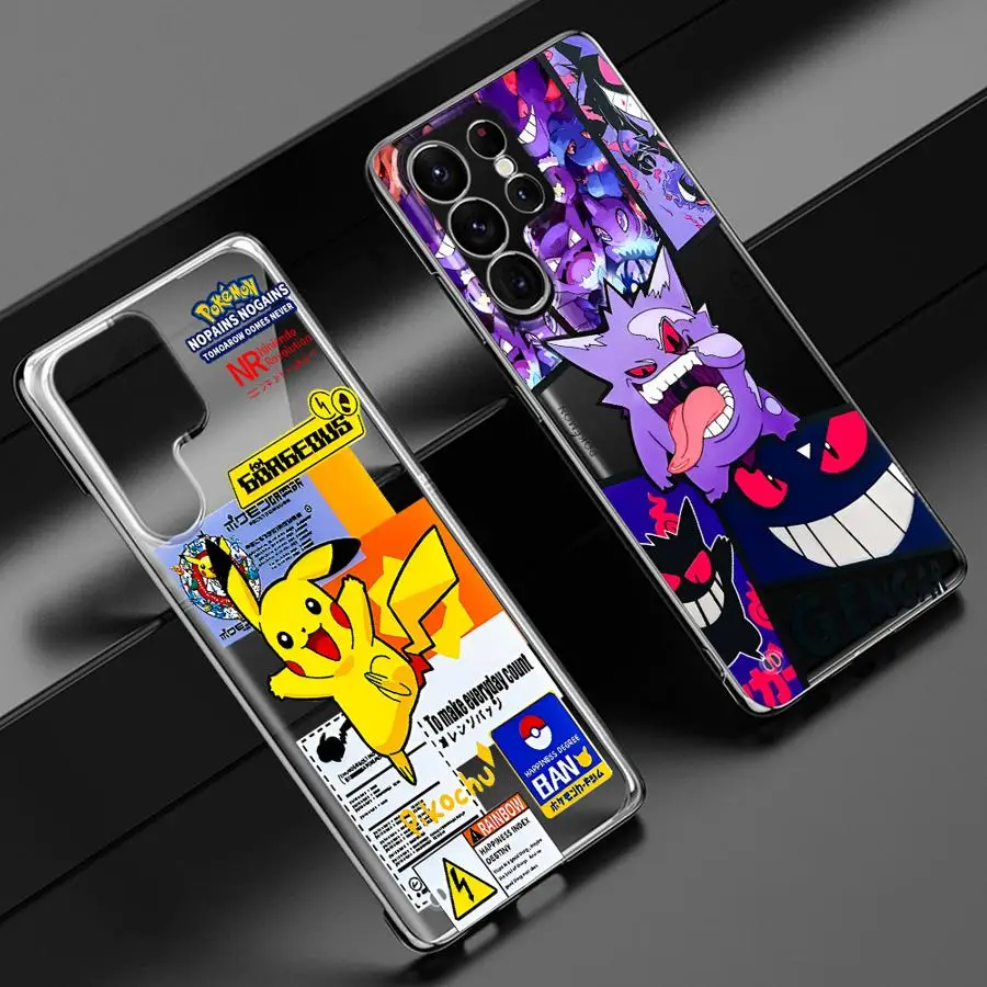 Pokemons Gnegar Case for Samsung Galaxy S23 S24 Ultra S23 FE S22 Plus S20 FE S21 S22 Transparent Clear Phone Cover