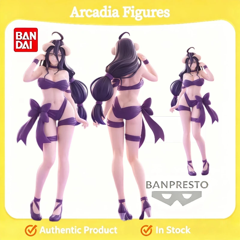 

[In Stock] Original FURYU Cute Ribbons OVERLORD King of The Immortal Albedo Swimsuit Action Model Anime Collectibles Toy Figures