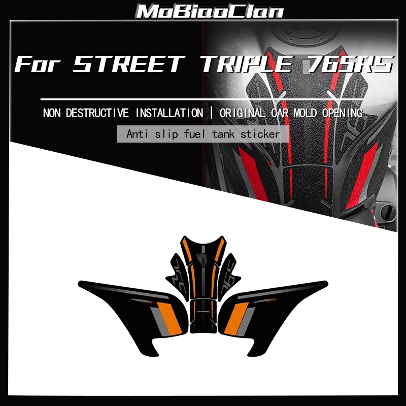 Armored Fuel Tank Film Anti-Wear And Waterproof Protection Sticker Accessories Modification For TRIUMPH STREET TRIPLE 765RS 2023